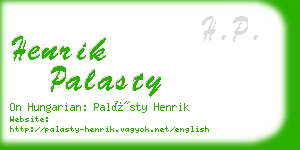 henrik palasty business card